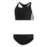adidas Mädchen 3-Streifen Bikini-set, Black/White, 170