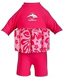 Konfidence Float Suit T-Shirt für Kinder mit integrierter Schwimmhilfe Rosa Pink/Hibiscus 2-3 Jahre