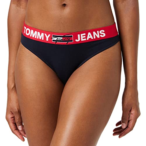 Tommy Jeans Damen Slip aus 90% Baumwolle mit Stretch, Nachhaltig, Unterhose mit Elastikbund, Unterwäsche Frauen, Panty, Desert Sky, M