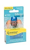 Ohropax SILICON AQUA Ohrstöpsel - 1x 6 Stück - Wasserfeste Vor-Ohr-Stöpsel aus hautfreundlichem Silikon - Zum Schutz vor Wasser beim Schwimmen - wiederverwendbar