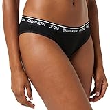 Calvin Klein Damen Slip Bikini Form mit Stretch, Schwarz (Black), XS
