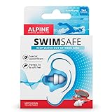 Alpine SwimSafe Gehörschutz Ohrstöpsel zum Schwimmen - Wasserdichte Ohrenstöpsel zum Wassersport – Halten Wasser fern und verhindern Infektionen - Bequemes hypoallergenes Material - Wiederverwendbar
