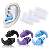 3 Paar Schwimmen Ohrstöpsel Wiederverwendbare, Silikon Komfortable mit Geräuschunterdrückung - um die Ohren der Schwimmer zu schützen, Ohrenschutz - Wasser fernhalten Halten