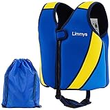Limmys Premium Neopren Schwimmweste - Ideale Schwimmhilfe für Jungen - Extra Kordelzugtasche inklusive (Gross)