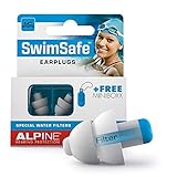 Alpine SwimSafe Ohrstöpsel - wasserdichte Ohrstöpsel zum Schwimmen – Halten Wasser fern und verhindern Infektionen - Bequemes hypoallergenes Material - Wiederverwendbare Ohrstöpsel