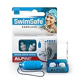 Alpine SwimSafe Ohrstöpsel - wasserdichte Ohrstöpsel zum Schwimmen – Halten Wasser fern und verhindern Infektionen - Bequemes hypoallergenes Material - Wiederverwendbare Ohrstöpsel