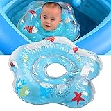 Schwimmring für Neugeboren, Double Layer Prevent Air Leak Baby Swim Ring mit Glocke, Thicken PVC weicher aufblasbare Baby Schwimmen Getriebe, für Baby