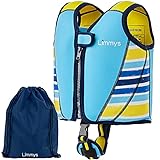 Limmys Premium Neopren Schwimmweste Kinder 1-2 Jahre - Ideale Schwimmhilfe für Jungen - Extra Kordelzugtasche inklusive (Klein)