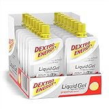 Dextro Energy Liquid Gel, Grapefruit, 18 x 60 ml, für Ausdauersportler geeignet, ideal für unterwegs, 100 % vegan