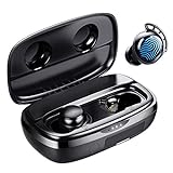 Tribit Bluetooth Kopfhörer, 150 Std. Spielzeit USB-C Ladebox Schnellladung Bluetooth 5.0 IPX8 Wasserdicht Touch Sensoren in-Ear Deep Bass Eingebautes Mic Kopfhörer Kabellos, FlyBuds 3